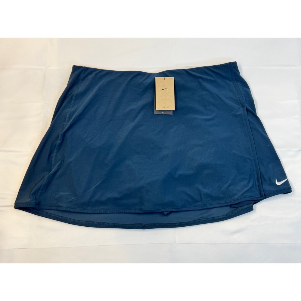 Nike Court Victory Tennis Skirt Skort Navy Blue Dri-FIT Size 1X NWT